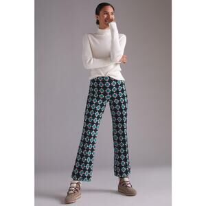 Anthropologie Maeve Kick-Flare Print Trousers - New - Women's Medium